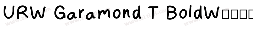 URW Garamond T BoldW字体转换